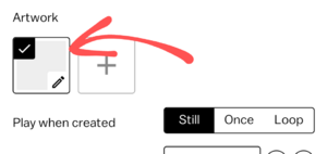 An image showing an arrow pointing to the new frame button in the general.tab